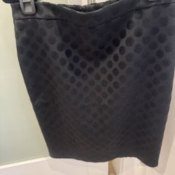 Ann Taylor Black Polka Dot Pencil Skirt - Size 12 ($25) - New with Tags!