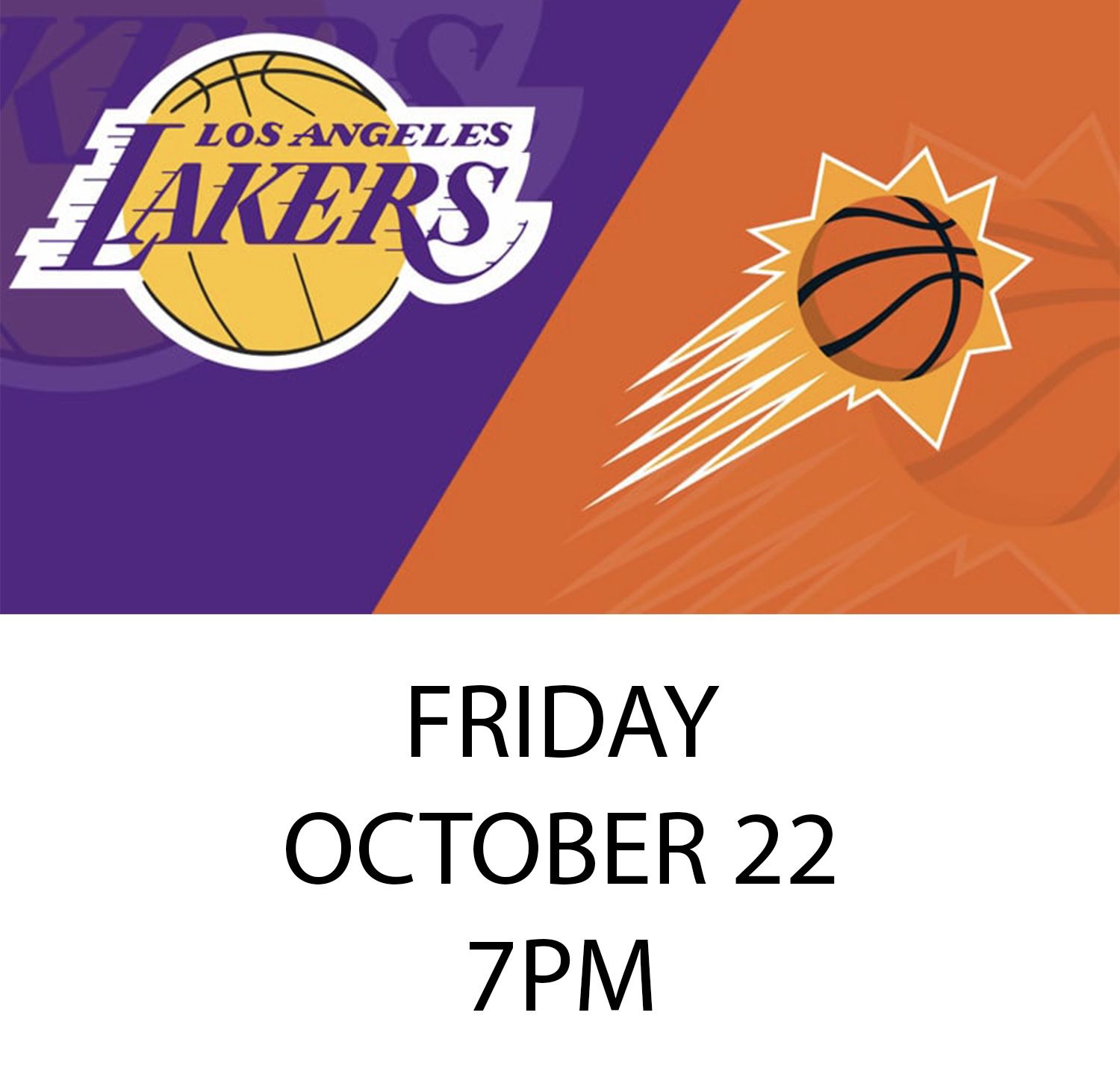 Lakers vs Suns (FRIDAY NIGHT 22nd) 2 tickets 