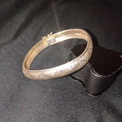 Vintage Sterling Silver Slinky Bracelet Made In Italy