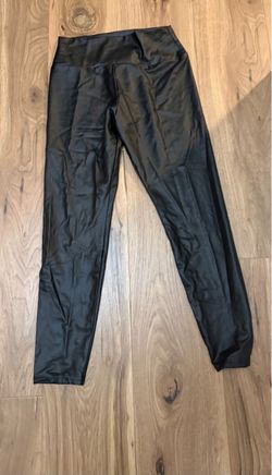 Faux leather pants