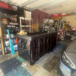 Bar with Storage And 3 Bar Stools (Open To Offers) 