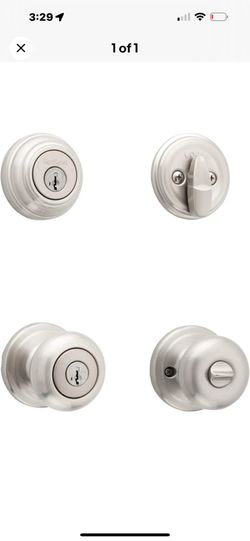 Kwikset Juno Keyed Entry Door Knob and Single Cylinder Deadbolt