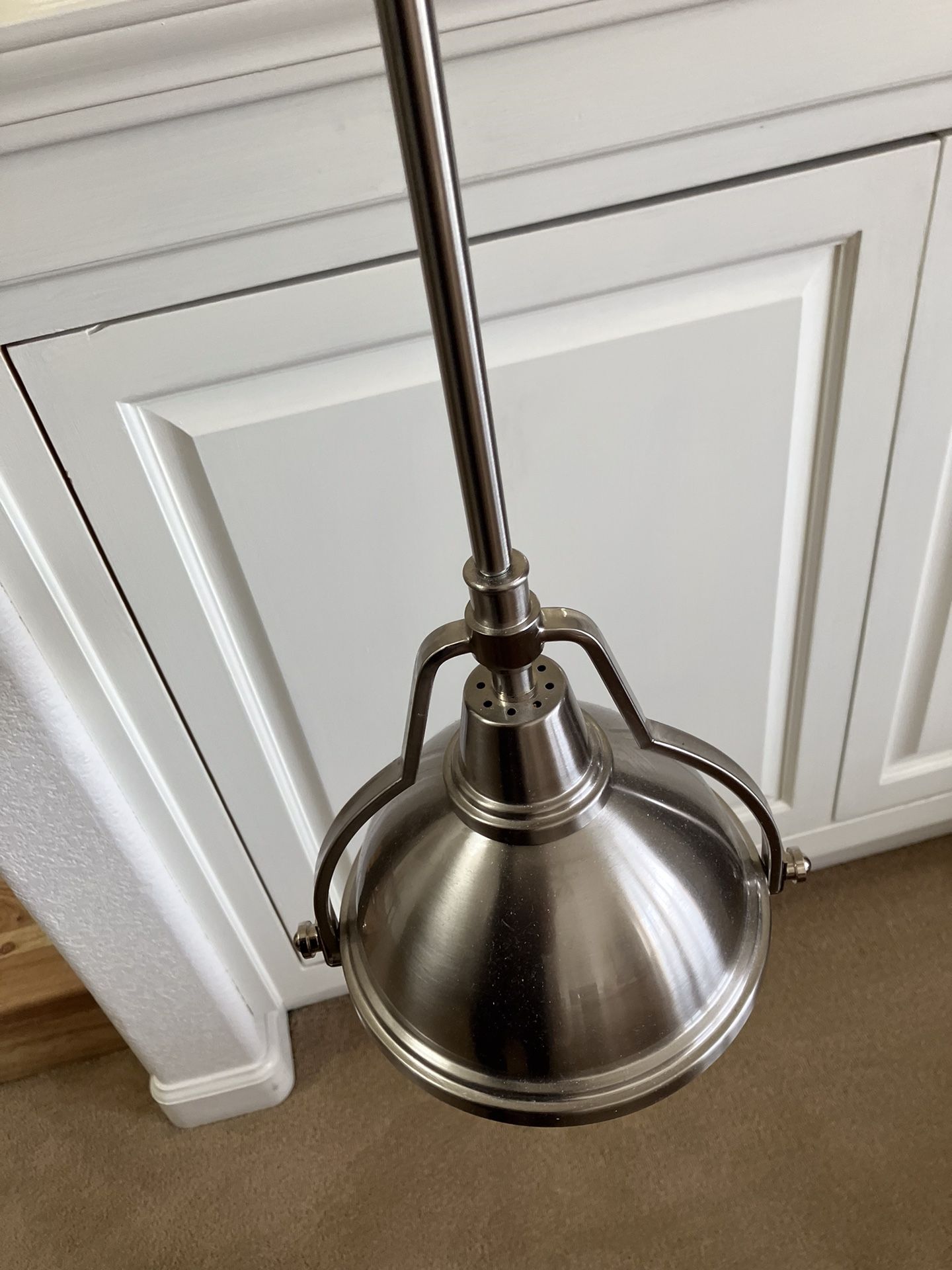 Pendant Light, Nickel Finish, New Never Installed
