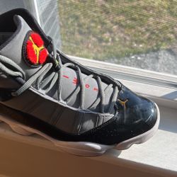 Jordan 6 Ring Black Gold Red 10.5 