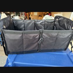 TRUNKCRATEPRO Trunk Organizer Car, Suv, Truck | Premium Adjustable Multi Compartments Car Trunk Organizer