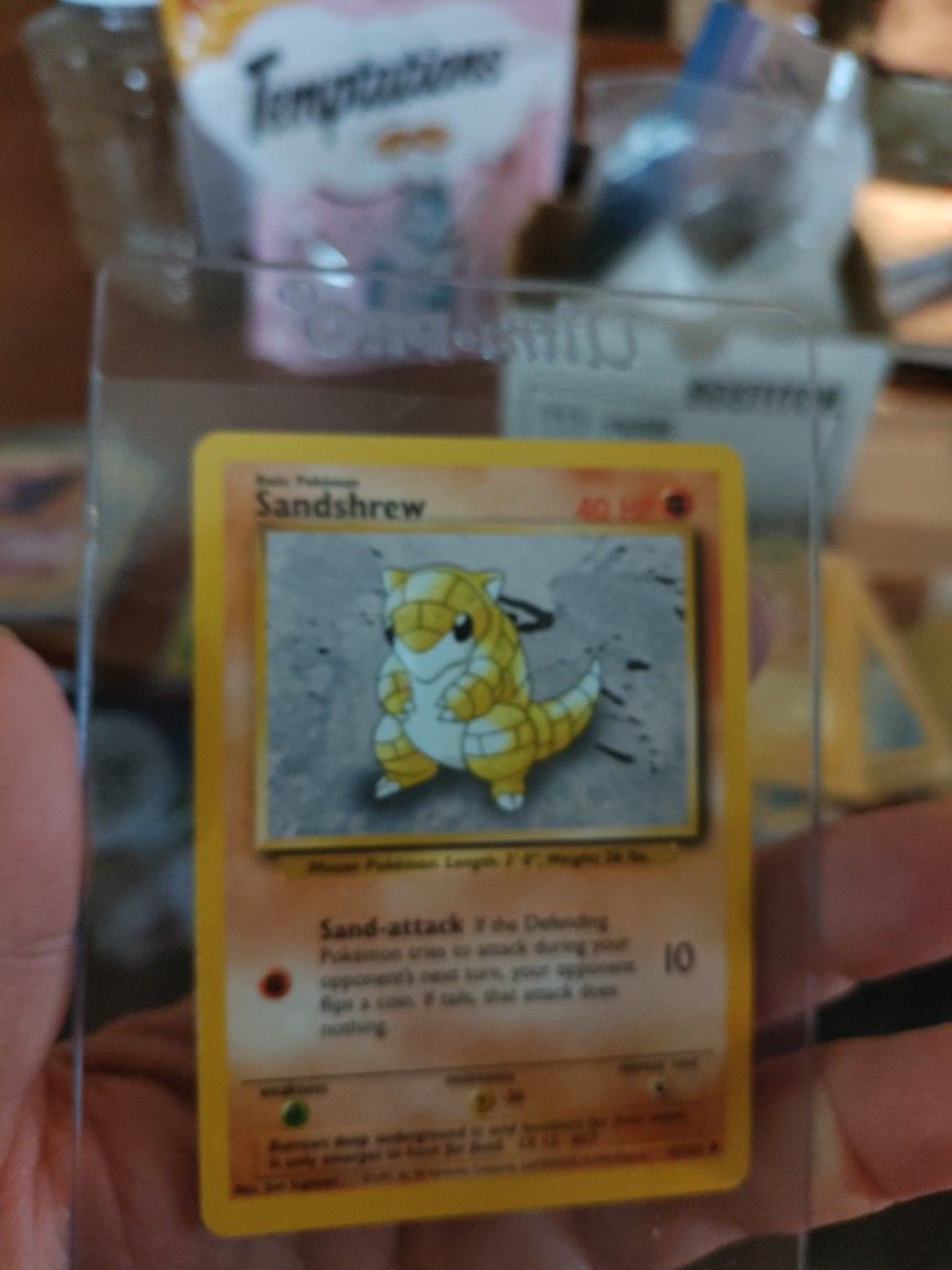 1995 - POKEMON CARD ( SANDSHREW )ORIGINAL/ PICK ⛏️ UP ONLY