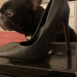 Black Matte High Heels 