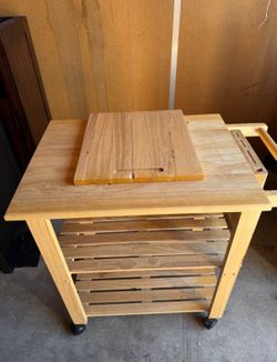 Wooden Kitchen Cart