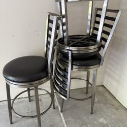 3 Bar Height Stools For Sale 