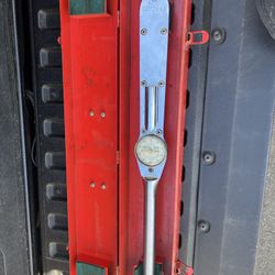 Snap-On TQ-250L Vintage 0-250ft lbs 1/2” Metal Case