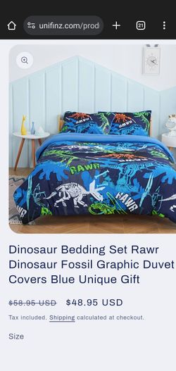 Dinosaurs Twin Bedding Set