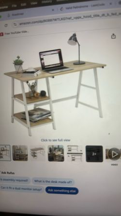 47 Inch Computer Desk Office Desk With Shelf