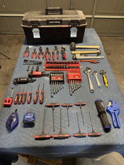 Hand Tools And Tool Box