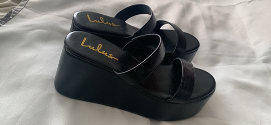 Women Platform Slippers Size 10