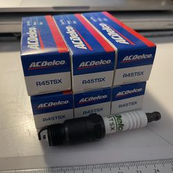 6 pack ACDelco R45TSX spark plugs