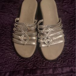 Silver Women’s Shoes Size 9 Aerosols