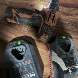 Ridgid 12V Drill + 2 Chargers 🔥 Fully Working
