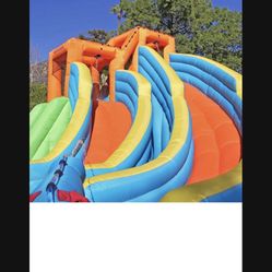 Fresno Pick Up - New - Encourage the kids to enjoy playing outdoors with the Sportspower Twin Peaks Splash and Slide! Great for parties, barbecues, an