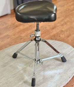 SP Spin-Adjust Motorcycle Seat Style Drum Set Throne Seat Chair Bench