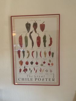 Vintage “The Great Chile Poster” by Mark Miller - Framed Art Print