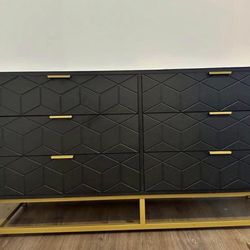 🤍💫 BLACK & GOLD DRESSER 💫🤍