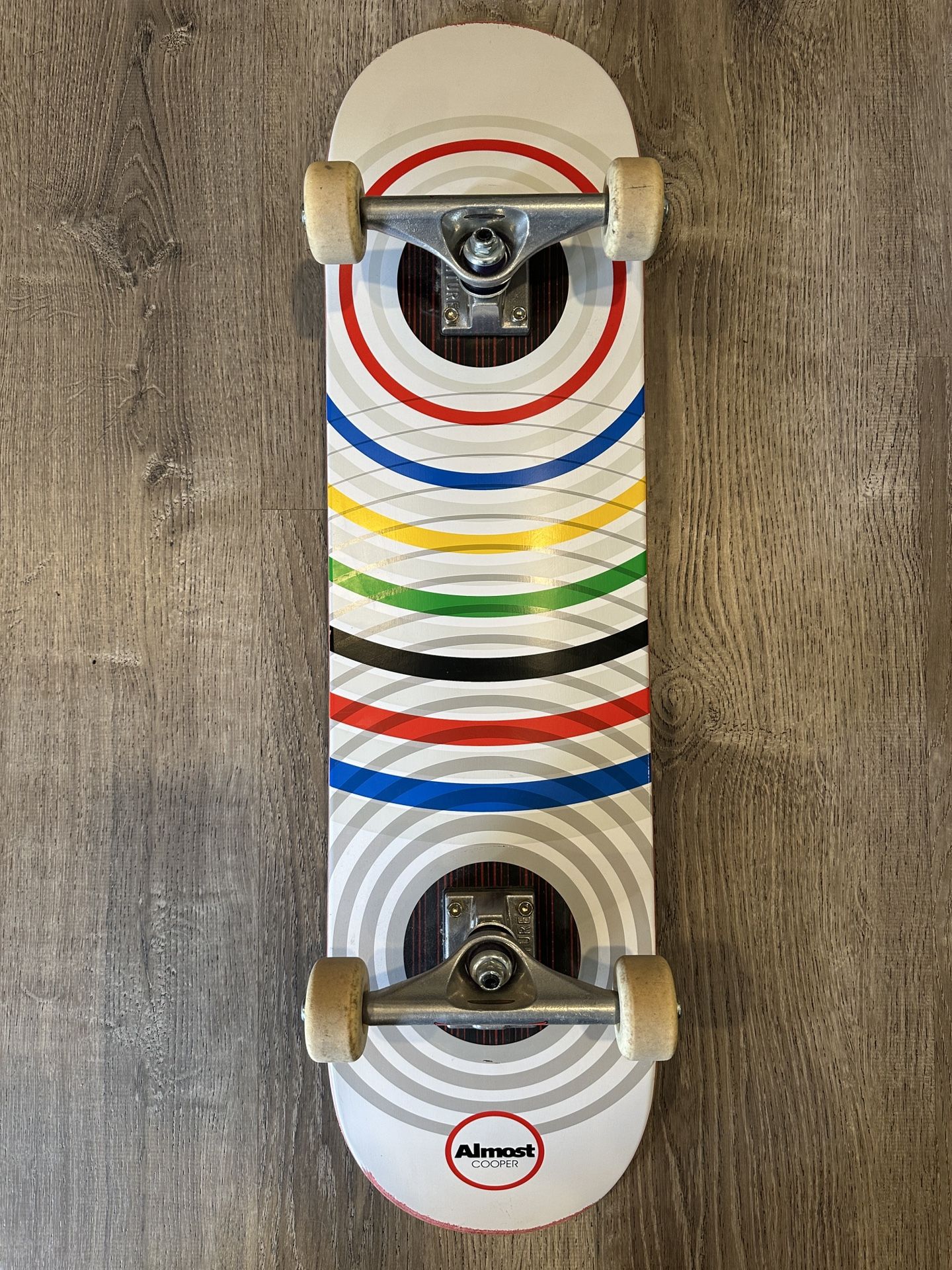Almost Skateboards Olympic Rings 8”
