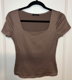 Papermoon Fitted Square Neck Top