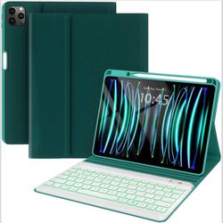 Keyboard Case for iPad Air 13 2024, ipad Pro 12.9 inch 2022/2021/2020 (6th/5th/4th Gen)