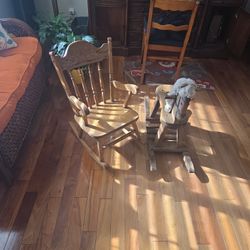 Package DEAL Rocking CHAIR and HORSE