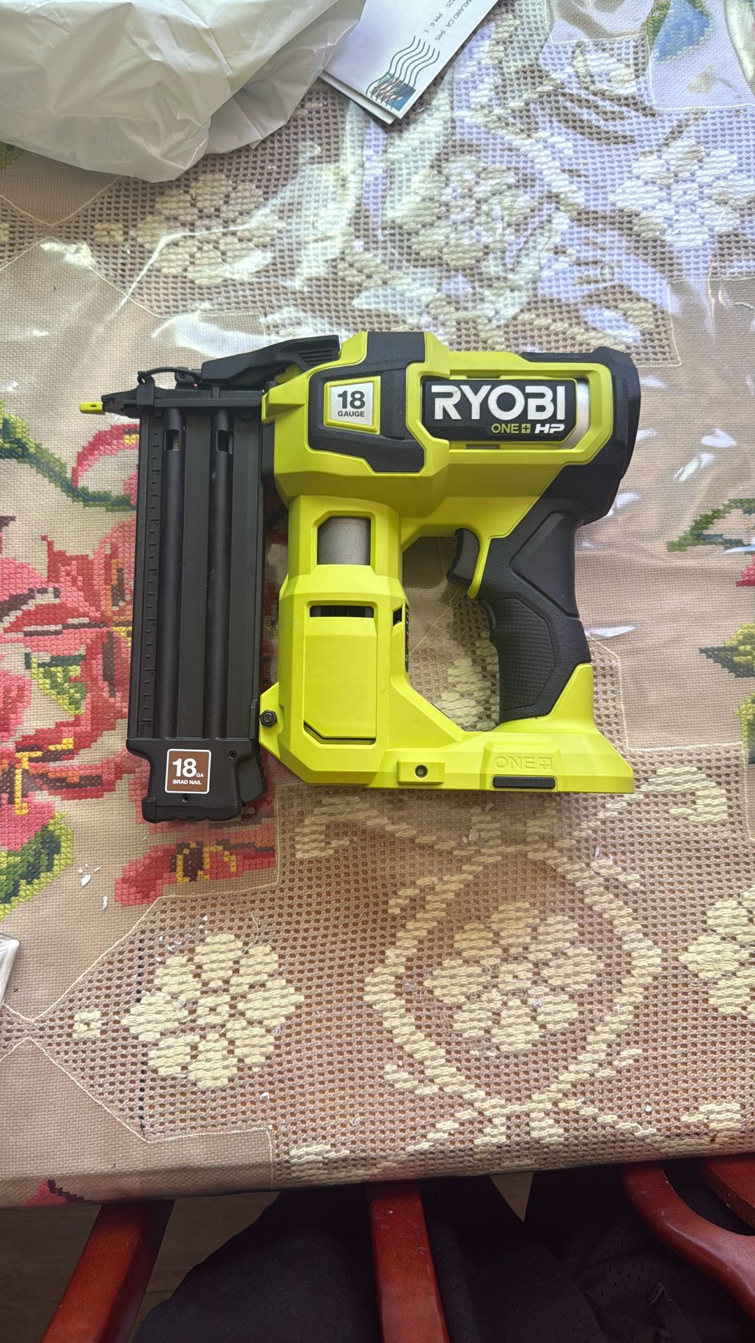 RYOBI 18v Brushless 18GA Brad Nailer