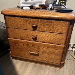 Vintage Wooden Bedside Table/nightstand