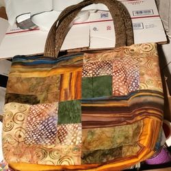 Beautiful Vintage Handmade Patchwork Tote/Purse