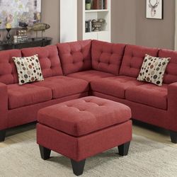 Sectional Sofa With Ottoman