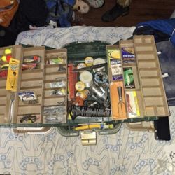 Full Fish Ticobox And Bass Pro Shop Fishing pole