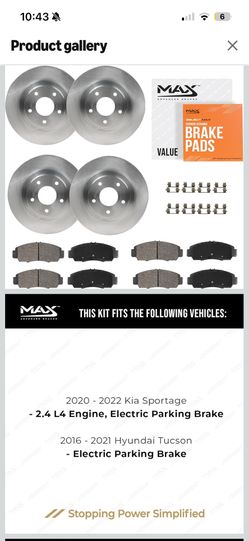 2019 Hyundai Brakes And Rotors