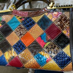 Chaos BY ELSIE - Multi Color Genuine leather handbag 