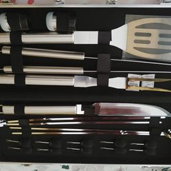 21 Piece BBQ Stainless Steel With Box