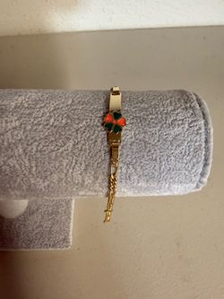 ORO LAMINADO/GOLD FILLED KIDS BRACELET 6 in