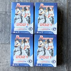 2021 Topps® Bowman Baseball Value Box lot of 4