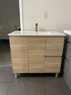 SALE ~ Modern PVC Bathroom Vanity - 36 inches