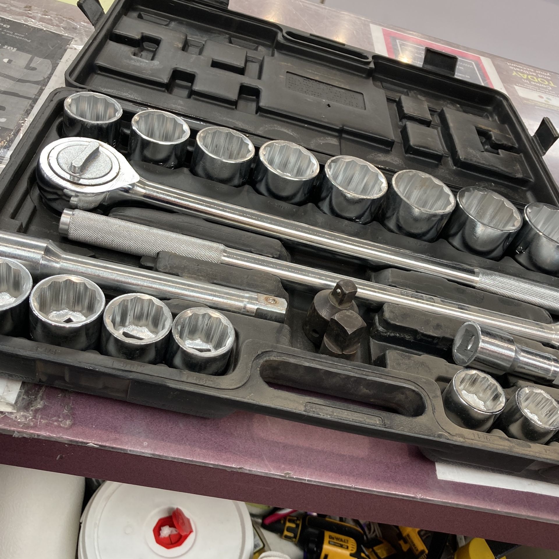 Pittsburgh 20 Pc Jumbo Socket Set 3/4 Drive 7/8”2” for Sale in