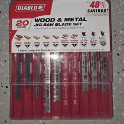 Diablo 20piece Wood & Metal Jig Saw Set 