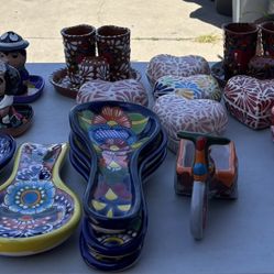 Macetas De Talavera Y Decorasiones,diferentes Diseños Y Diferentes $$presios .