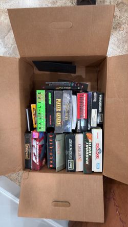 Lot of Vintage PC Games Big Box Collection