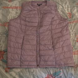 Pink puffer vest