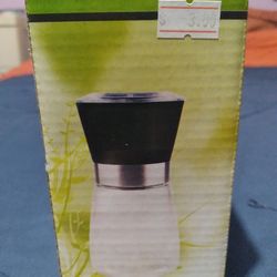 Glass With Chrome Screw-top