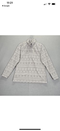 Eddie Bauer Women’s Fleece Pullover sz L- Excellent 