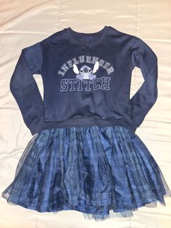 Girls Stitch dress M 7/8 vestido para niña