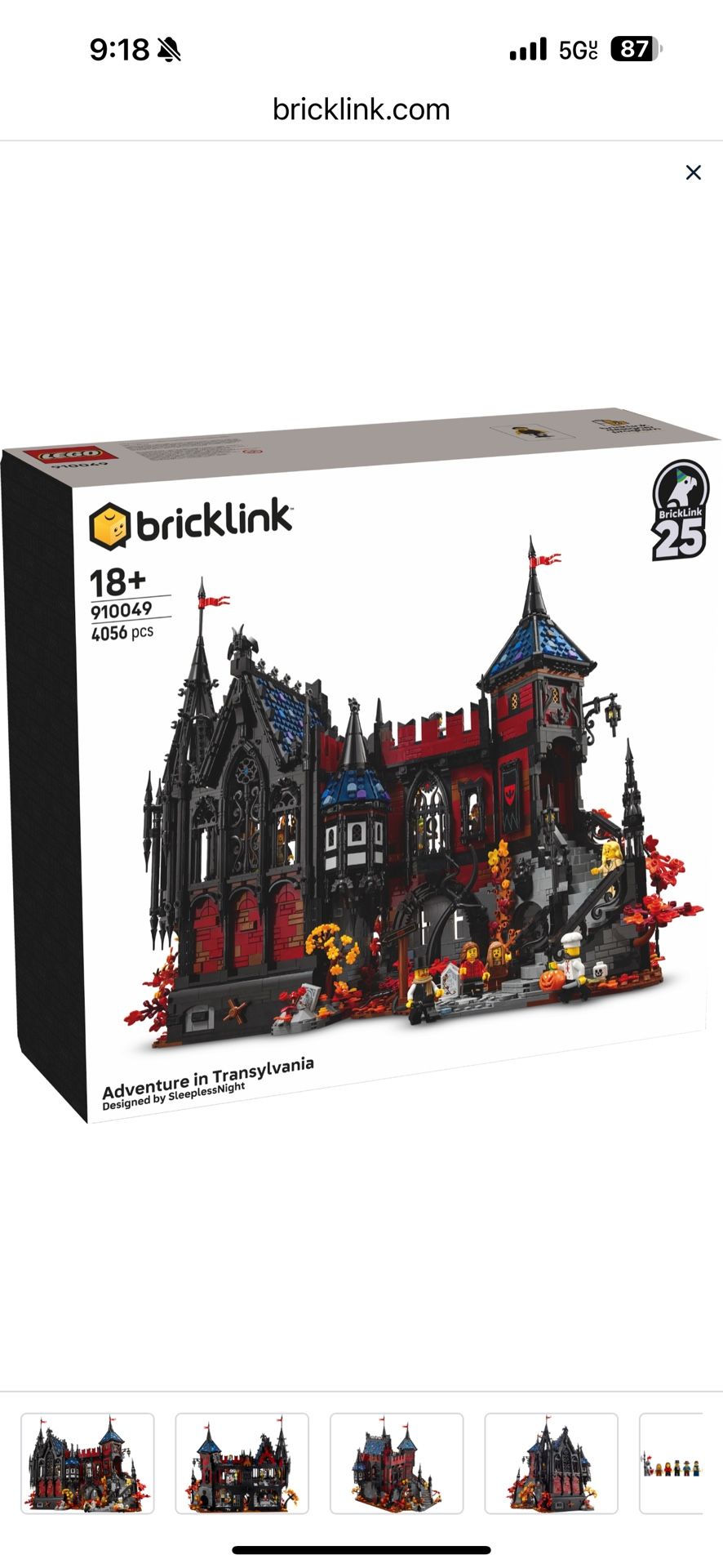 LEGO- Bricklink- Adventures Is Transylvania 910049