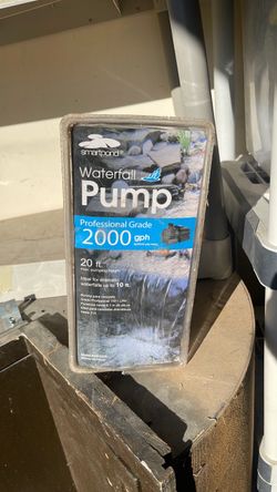 Smart pond 2000 you waterfall pump
